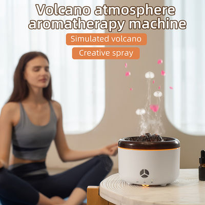12W Preto Branco Cor 3D Chama 2.0 Ultrassônico Vulcão Aroma Diffuser Humidificador 2023