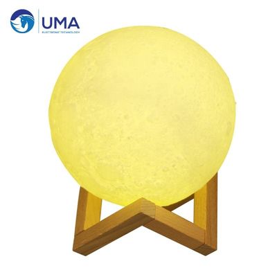 2700K LED Lua Lâmpada Espacial Ambiental PLA Impressão 3D 12cm x 15cm Null Estilo de Design