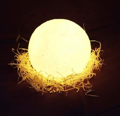 2700K LED Lua Lâmpada Espacial Ambiental PLA Impressão 3D 12cm x 15cm Null Estilo de Design