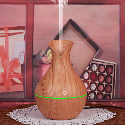 130ml Vaso Ultrassônico de Grãos de Madeira Mini USB Humidificador Portátil para Gestão de Umidade