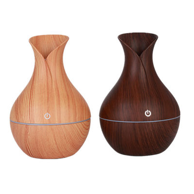 130ml Vaso Ultrassônico de Grãos de Madeira Mini USB Humidificador Portátil para Gestão de Umidade