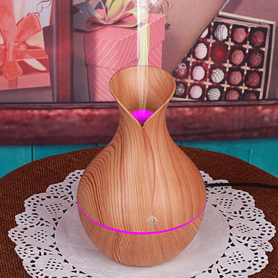 130ml Vaso Ultrassônico de Grãos de Madeira Mini USB Humidificador Portátil para Gestão de Umidade