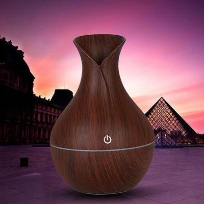 130ml Vaso Ultrassônico de Grãos de Madeira Mini USB Humidificador Portátil para Gestão de Umidade