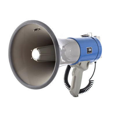 Alcance ao ar livre até 1500m Megafone de 50W com gravação de sirene e Bluetooth 120 segundos