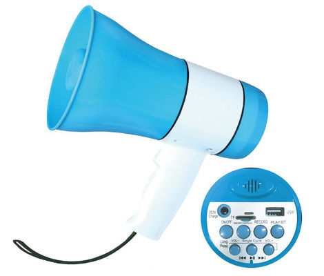 619U BT Megafone portátil Bluetooth sem fio com suporte USB e microfone incorporado