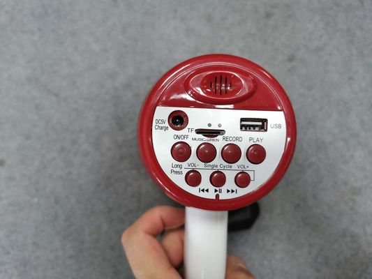 619U BT Megafone portátil Bluetooth sem fio com suporte USB e microfone incorporado