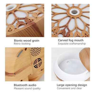 Capacidade&gt; 200 ml Molde Privado Óleo Essencial Ultrassônico Bluetoooh Aroma Diffuser para Casa