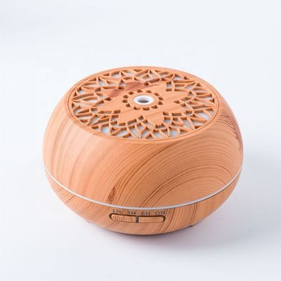 550 ml Câmbio de cor Madeira LED Humidificador de Óleo Essencial Aromas Difusor 24V Capacidade&gt; 200 ml