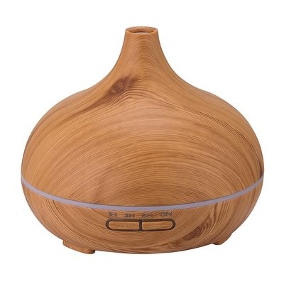 550ml Diffusor de Aromaterapia de Óleo Essencial para Domicílio Controlado por Aplicação 12W Power Top de Madeira