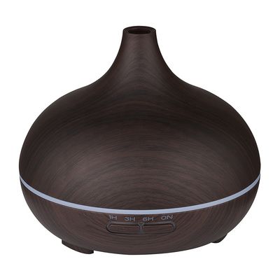 550ml Diffusor de Aromaterapia de Óleo Essencial para Domicílio Controlado por Aplicação 12W Power Top de Madeira