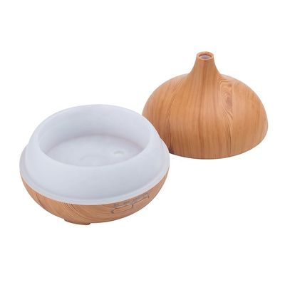 550ml Diffusor de Aromaterapia de Óleo Essencial para Domicílio Controlado por Aplicação 12W Power Top de Madeira